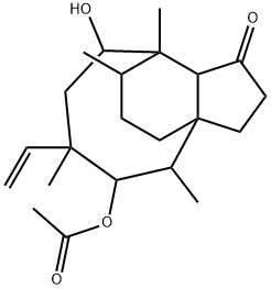 姆替林 11-醋酸盐(泰妙菌素EP杂质K) 结构式