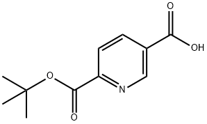 6-(叔丁氧羰基)烟酸 结构式