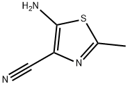 5-氨基-2-甲基噻唑-4-甲腈 结构式