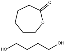 1,4-丁二醇与ε-己内酯的共聚物 结构式