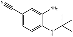 Benzonitrile, 3-amino-4-[(1,1-dimethylethyl)amino]- 结构式