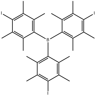 tris(p-iododuryl)borane 结构式