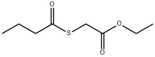 Acetic acid, 2-[(1-oxobutyl)thio]-, ethyl ester 结构式