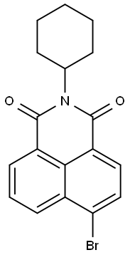 6-溴-2-环己基-1H-苯并[de]异喹啉-1,3(2H)-二酮 结构式