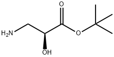 (S)-3-氨基-2-羟基丙酸叔丁酯 结构式
