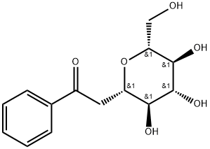 β-D-Glucopyransoyl-Acetophenone 结构式