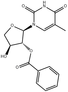 (2R,3R,4S)-苯甲酸[4-羟基-2-[5-甲基-2,4-二氧代-3,4-二氢嘧啶-1(2H)-基]-3-四氢呋喃基]酯 结构式