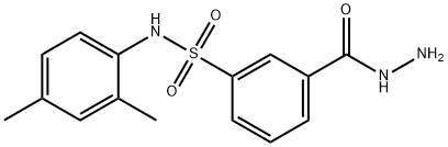 N-(2,4-二甲基苯基)-3-(肼羰基)苯-1-磺酰胺 结构式