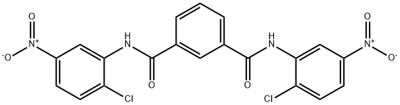 1-N,3-N-bis(2-chloro-5-nitrophenyl)benzene-1,3-dicarboxamide 结构式