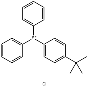 (4-叔丁基苯基)二苯基氯化硫鎓盐 结构式