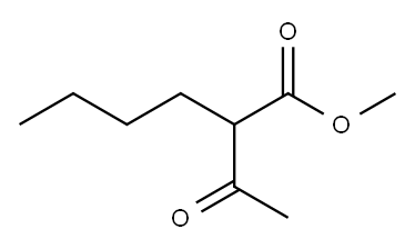 Hexanoic acid, 2-acetyl-, methyl ester 结构式