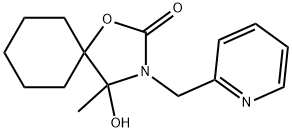 4-羟基-4-甲基-3-(吡啶-2-基甲基)-1-氧杂-3-氮杂螺[4.5]癸烷-2-酮 结构式