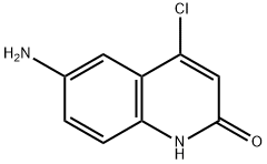 6-氨基-4-氯喹啉-2(1H)-酮 结构式