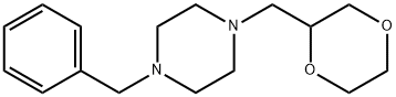 Piperazine, 1-(1,4-dioxan-2-ylmethyl)-4-(phenylmethyl)- 结构式