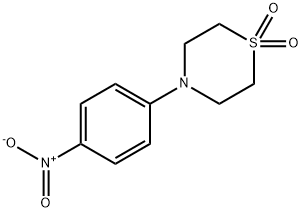 4-(4-硝基苯基)硫代吗啉-1,1-二氧化物 结构式