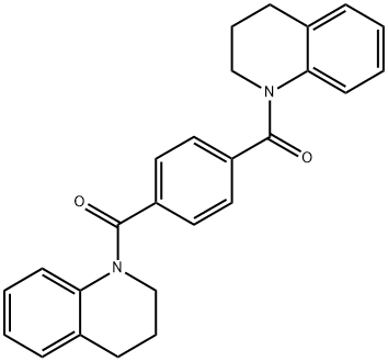 1,1'-[1,4-phenylenedi(carbonyl)]bis-1,2,3,4-tetrahydroquinoline 结构式