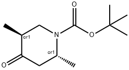 (2R,5S)-2,5-二甲基-4-氧代哌啶-1-羧酸叔丁酯 结构式