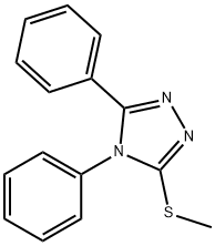 4H-1,2,4-Triazole, 3-(methylthio)-4,5-diphenyl- 结构式