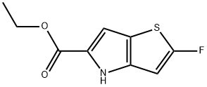 2-氟-4H-噻吩并[3,2-B]吡咯-5-甲酸乙酯 结构式