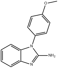 1H-Benzimidazol-2-amine, 1-(4-methoxyphenyl)- 结构式