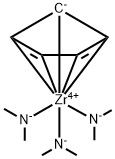 (环戊二烯基)三(二甲基酰胺)锆 结构式