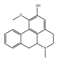 2-羟基-1-甲氧基阿朴啡 结构式