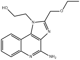 4-氨基-2乙氧基甲基—1H-咪唑[4,5-C]喹啉-1-乙醇 结构式