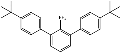 4,4''-二叔丁基-[1,1':3',1''-三联苯]-2'-胺 结构式