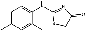 2-[(2,4-dimethylphenyl)amino]-4,5-dihydro-1,3-thiazol-4-one 结构式