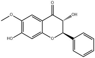 4H-1-Benzopyran-4-one, 2,3-dihydro-3,7-dihydroxy-6-methoxy-2-phenyl-, (2R,3R)- 结构式