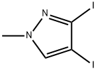 1H-Pyrazole, 3,4-diiodo-1-methyl- 结构式