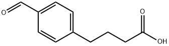 4-(4-甲酰基苯基)丁酸 结构式