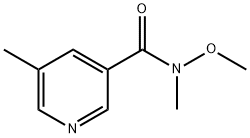 N-甲氧基-N,5-二甲基烟酰胺 结构式