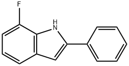 7-氟-2-苯基-1H-吲哚 结构式