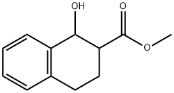 2-Naphthalenecarboxylic acid, 1,2,3,4-tetrahydro-1-hydroxy-, methyl ester 结构式