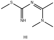 1-(二甲氨基)亚乙基]-S-甲基异硫脲氢碘酸盐 结构式