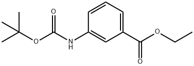 tert-butyl [3-(ethoxycarbonyl)phenyl]carbamate 结构式