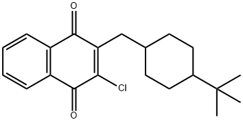 1,4-Naphthalenedione, 2-chloro-3-[[4-(1,1-dimethylethyl)cyclohexyl]methyl]- 结构式