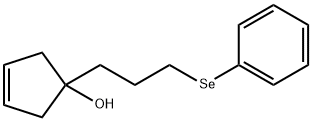 3-Cyclopenten-1-ol, 1-[3-(phenylseleno)propyl]- 结构式