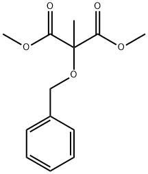 Propanedioic acid, 2-methyl-2-(phenylmethoxy)-, 1,3-dimethyl ester 结构式