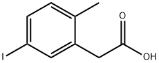 Benzeneacetic acid, 5-iodo-2-methyl- 结构式