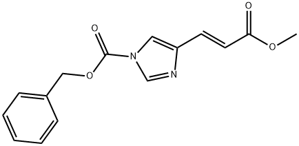 4(5)-[2-(methoxycarbonyl)ethenyl]-N-carbobenzoxyimidazole 结构式