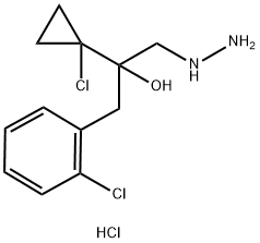 2-(1-氯环丙基)-1-(2-氯苯基)-3-肼基丙-2-醇盐酸盐 结构式