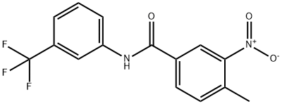 Benzamide, 4-methyl-3-nitro-N-[3-(trifluoromethyl)phenyl]- 结构式