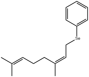 Benzene, [[(2Z)-3,7-dimethyl-2,6-octadien-1-yl]seleno]- 结构式