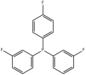 Bis(3-fluorophenyl)-(4-fluorophenyl)phosphine 结构式