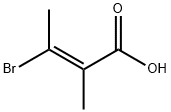 2-丁烯酸,3-溴-2-甲基-,(E)- 结构式