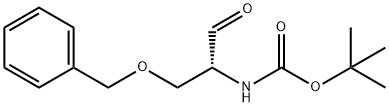 (R)-(1-(苄氧基)-3-氧代丙烷-2-基)氨基甲酸叔丁酯 结构式