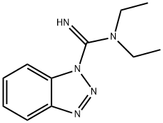 1H-Benzotriazole-1-carboximidamide, N,N-diethyl- 结构式