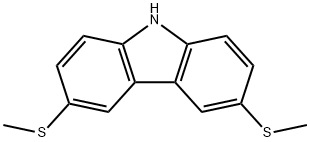 3,6-双(甲硫基)-9H-咔唑 结构式